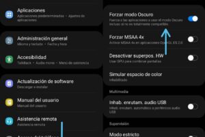 Cómo activar el modo oscuro en todas las apps del celular
