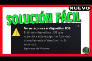 Cómo arreglar el error de «USB no reconocido» en Windows