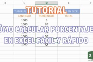 Cómo calcular porcentajes en Excel de forma rápida y fácil