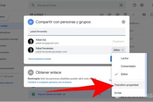 Cómo cambiar el propietario de una carpeta en Google Drive