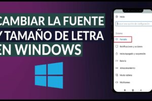 Cómo cambiar la fuente y el tamaño de letra en Windows