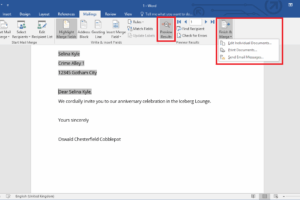 Cómo combinar correspondencia en Word para enviar muchos correos