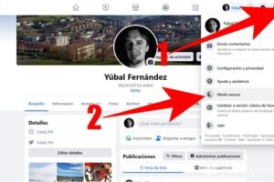 Cómo configurar el modo oscuro en la versión web de Facebook