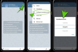 Cómo configurar la autodestrucción de mensajes en chats