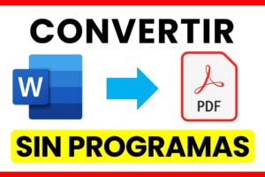 Cómo convertir documentos Word a PDF sin perder formato