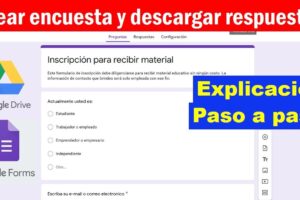 Cómo crear un formulario de Google Forms para encuestas