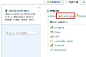 Cómo crear una cuenta de Dropbox y compartir carpetas