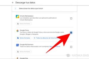 Cómo descargar mis datos y fotos de Google Fotos al ordenador
