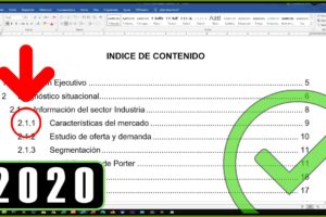 Cómo hacer un índice automático en Word para tesis o informes