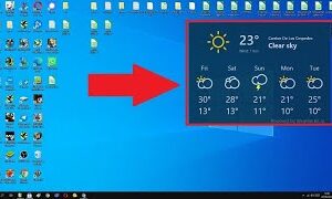 Cómo poner widgets de clima y noticias en el escritorio