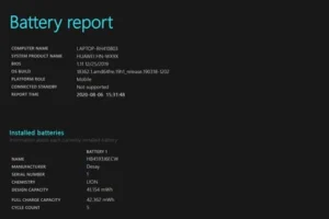 Cómo saber los ciclos de carga de mi batería en Windows