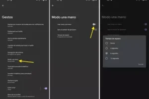 Cómo usar el modo de una sola mano en pantallas grandes