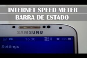 Cómo ver la velocidad de internet en la barra de estado