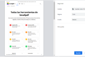 Herramientas para convertir páginas web a PDF