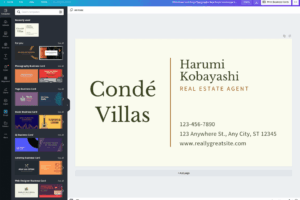 Herramientas para diseñar tarjetas de visita y flyers