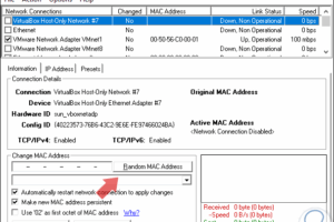 Programas para cambiar la dirección MAC del adaptador de red