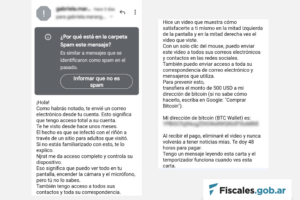 Qué hacer ante una extorsión por correo electrónico