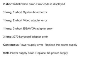 Qué significan los pitidos al encender la computadora