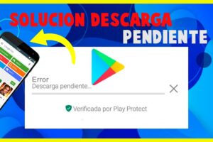 Solución al error de descarga pendiente en Play Store